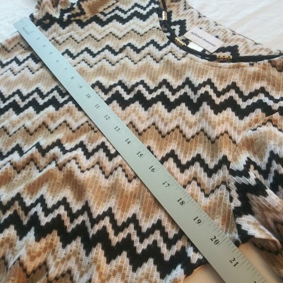 Alfred Dunner women's size S multicolored zigzag top - Picture 8 of 15